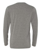 Bella + Canvas 3425 Unisex Jersey Long-Sleeve V-Neck T-Shirt #color_GREY TRIBLEND