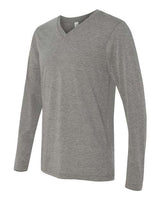 Bella + Canvas 3425 Unisex Jersey Long-Sleeve V-Neck T-Shirt #color_GREY TRIBLEND
