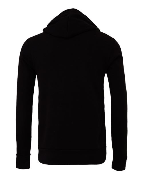 Bella + Canvas 3719 Unisex Sponge Fleece Pullover Hooded Sweatshirt #color_BLACK