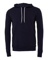 Bella + Canvas 3719 Unisex Sponge Fleece Pullover Hooded Sweatshirt #color_NAVY