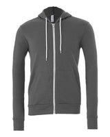 Bella + Canvas 3739 Unisex Poly-Cotton Fleece Full-Zip Hooded Sweatshirt #color_ASPHALT
