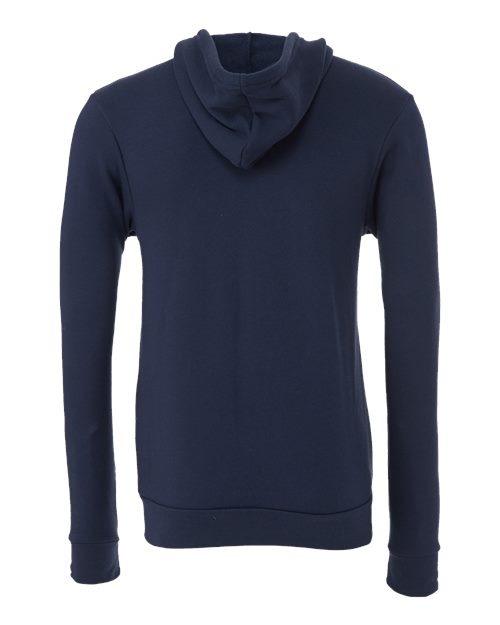 Bella + Canvas 3739 Unisex Poly-Cotton Fleece Full-Zip Hooded Sweatshirt #color_NAVY