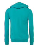 Bella + Canvas 3739 Unisex Poly-Cotton Fleece Full-Zip Hooded Sweatshirt #color_TEAL