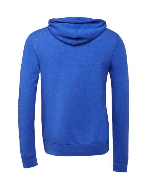 Bella + Canvas 3739 Unisex Poly-Cotton Fleece Full-Zip Hooded Sweatshirt #color_TRUE ROYAL