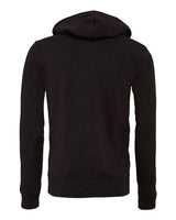 Bella + Canvas 3739 Unisex Poly-Cotton Fleece Full-Zip Hooded Sweatshirt #color_DK GREY HEATHER