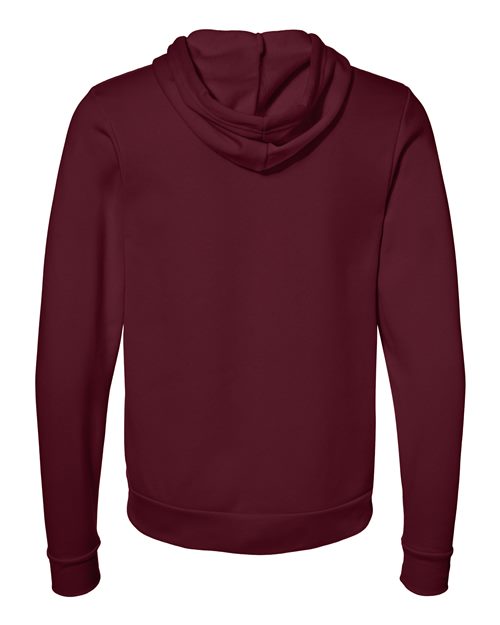 Bella + Canvas 3739 Unisex Poly-Cotton Fleece Full-Zip Hooded Sweatshirt #color_MAROON