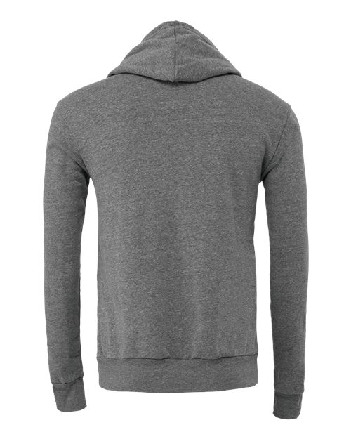 Bella + Canvas 3719 Unisex Sponge Fleece Pullover Hooded Sweatshirt #color_DEEP HEATHER