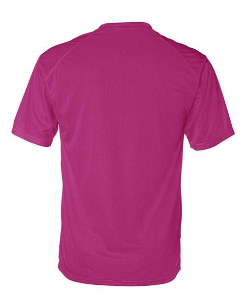 Badger 4120 B-Core Sport Shoulders T-Shirt #color_Hot Pink