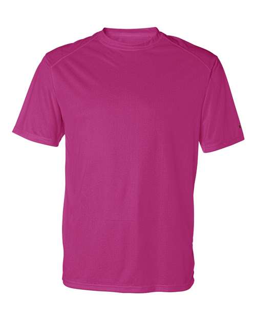 Badger 4120 B-Core Sport Shoulders T-Shirt #color_Hot Pink