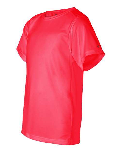 Badger 2120 Youth B-Core T-Shirt #color_Hot Coral