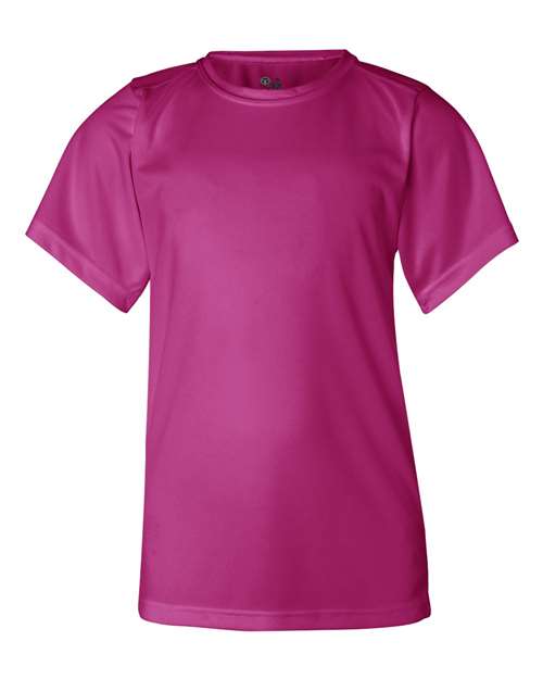 Badger 2120 Youth B-Core T-Shirt #color_Hot Pink
