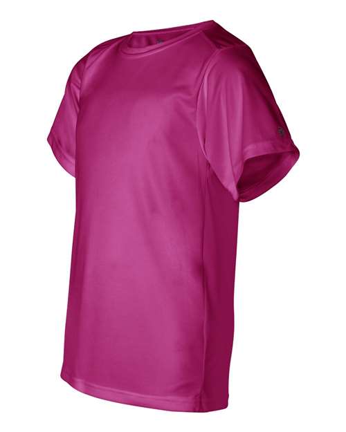 Badger 2120 Youth B-Core T-Shirt #color_Hot Pink