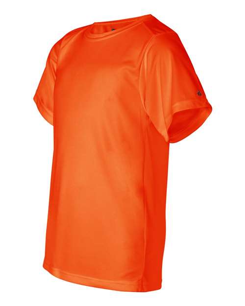 Badger 2120 Youth B-Core T-Shirt #color_Safety Orange