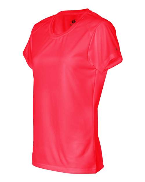 Badger 4160 Women’s B-Core T-Shirt #color_Hot Coral