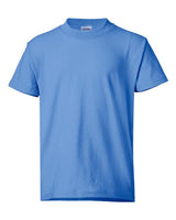 Hanes 5370 Youth 50/50 T-Shirt #color_CAROLINA BLUE
