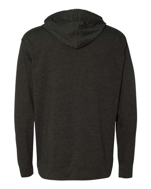 Independent Trading Co. SS150J Lightweight Hooded Pullover T-Shirt #color_Charcoal Heather
