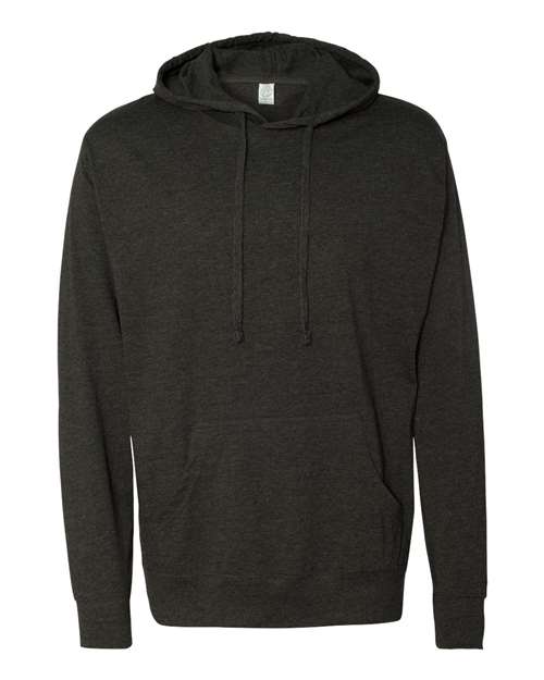 Independent Trading Co. SS150J Lightweight Hooded Pullover T-Shirt #color_Charcoal Heather