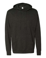 Independent Trading Co. SS150J Lightweight Hooded Pullover T-Shirt #color_Charcoal Heather