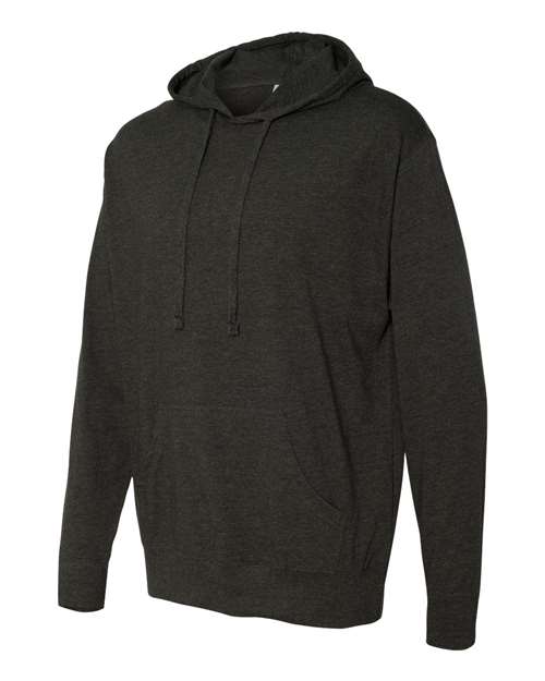 Independent Trading Co. SS150J Lightweight Hooded Pullover T-Shirt #color_Charcoal Heather