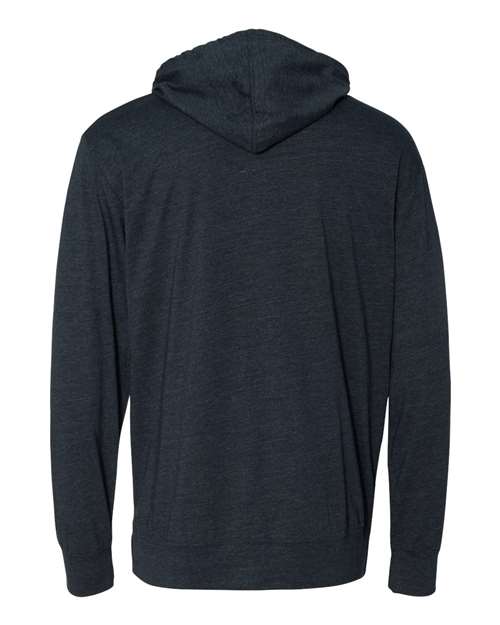 Independent Trading Co. SS150J Lightweight Hooded Pullover T-Shirt #color_Classic Navy Heather