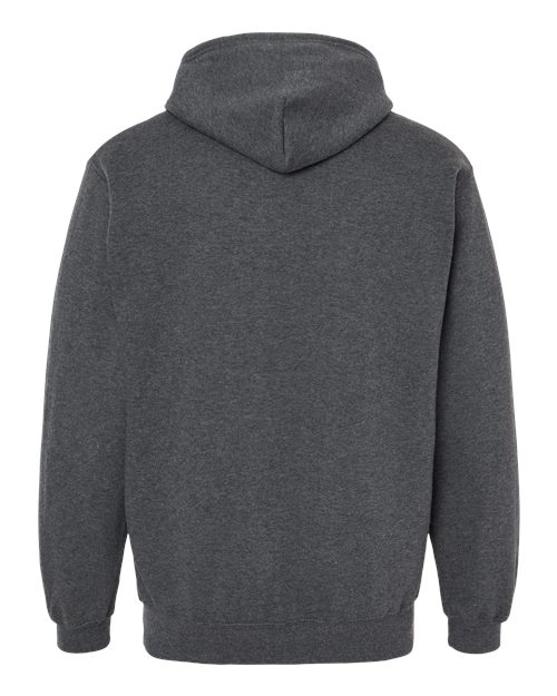 J America JA8815 Adult Tailgate Fleece Pullover Hooded Sweatshirt #color_CHARCOAL HEATHER