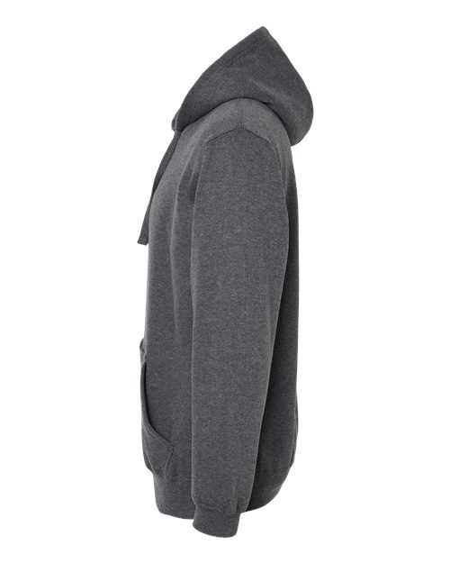 J America JA8815 Adult Tailgate Fleece Pullover Hooded Sweatshirt #color_CHARCOAL HEATHER