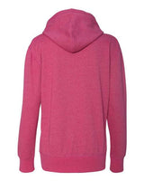 J America JA8860 Ladies' Glitter French Terry Hooded Sweatshirt #color_WILDBERRY