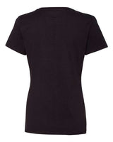 Hanes S04V Ladies' Nano-T V-Neck T-Shirt #color_BLACK