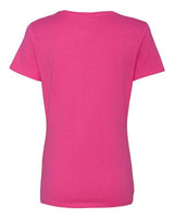 Hanes S04V Ladies' Nano-T V-Neck T-Shirt #color_WOW PINK