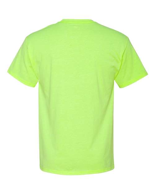 Hanes P4200 Unisex  X-Temp Performance T-Shirt #color_NEON LEMON HTHR