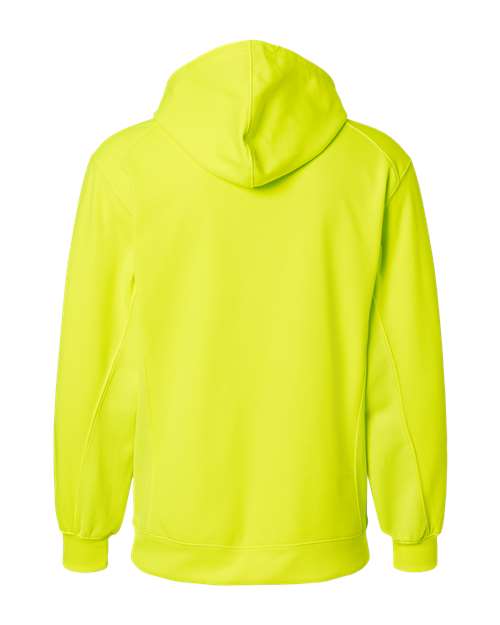 Badger 1454 Performance Fleece Hooded Sweatshirt #color_Safety Yellow