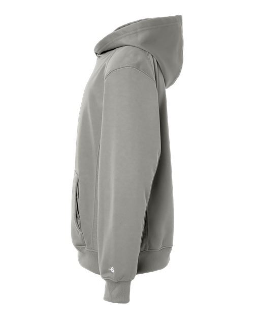 Badger 2454 Youth Performance Fleece Hooded Sweatshirt #color_Silver