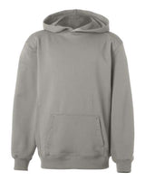 Badger 2454 Youth Performance Fleece Hooded Sweatshirt #color_Silver