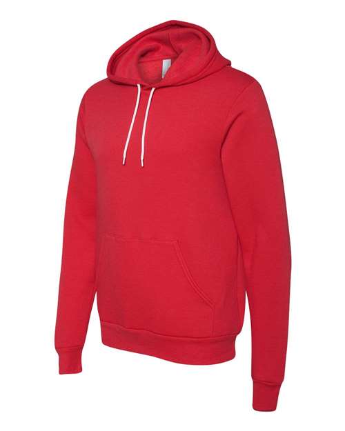 Bella + Canvas 3719 Unisex Sponge Fleece Pullover Hooded Sweatshirt #color_RED