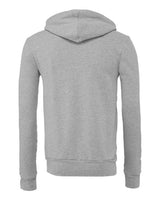 Bella + Canvas 3739 Unisex Poly-Cotton Fleece Full-Zip Hooded Sweatshirt #color_ATHLETIC HEATHER