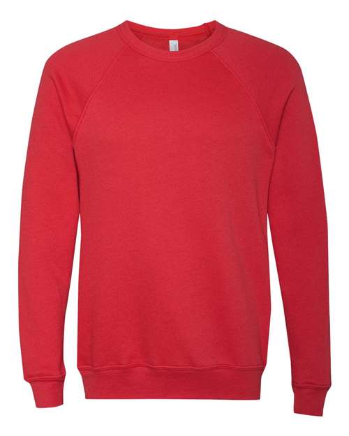 Bella + Canvas 3901 Unisex Sponge Fleece Crewneck Sweatshirt #color_RED