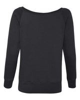 Bella + Canvas 7501 Ladies' Sponge Fleece Wide Neck Sweatshirt #color_BLACK