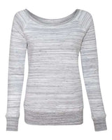 Bella + Canvas 7501 Ladies' Sponge Fleece Wide Neck Sweatshirt #color_LT GREY MARBLE