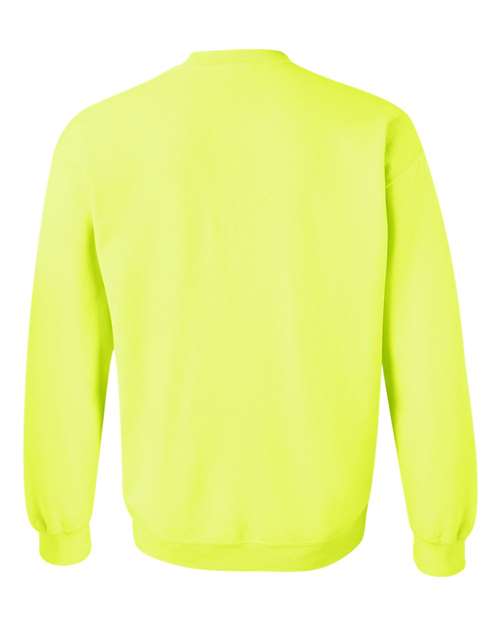 Gildan G180 Adult Heavy Blend 50/50 Fleece Crew #color_SAFETY GREEN