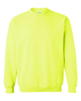 Gildan G180 Adult Heavy Blend 50/50 Fleece Crew #color_SAFETY GREEN