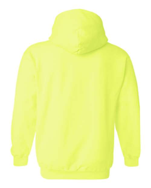 Gildan G185 Adult Heavy Blend 50/50 Hooded Sweatshirt #color_SAFETY GREEN