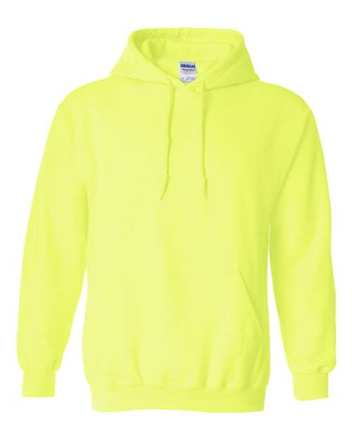 Gildan G185 Adult Heavy Blend 50/50 Hooded Sweatshirt #color_SAFETY GREEN