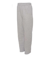 Jerzees 974MP Adult NuBlend Open-Bottom Fleece Sweatpants #color_ATHLETIC HEATHER