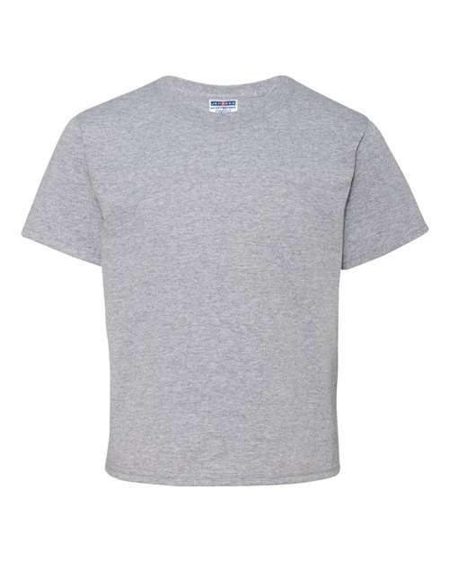 Jerzees 29B Youth DRI-POWER ACTIVE T-Shirt #color_ATHLETIC HEATHER
