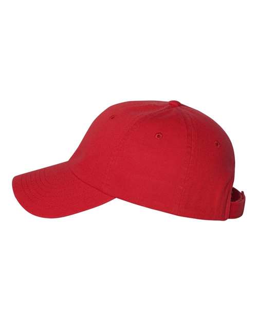 Valucap VC350 Bio-Washed Chino Twill Cap #color_Red