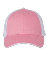 Valucap S102 Sandwich Trucker Cap #color_Pink/ White
