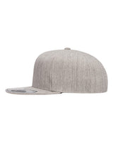 Flexfit 110F Adult Wool Blend Snapback Cap #color_HEATHER GREY