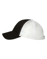 Valucap S102 Sandwich Trucker Cap #color_Black/ White