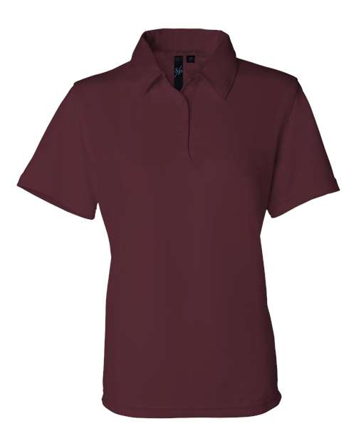 Sierra Pacific 5469 Women's Moisture Free Mesh Polo #color_Maroon