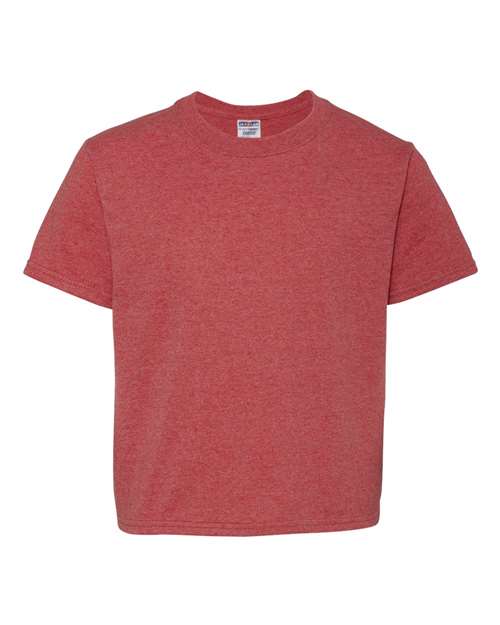 Jerzees 29B Youth DRI-POWER ACTIVE T-Shirt #color_VINTAGE HTH RED